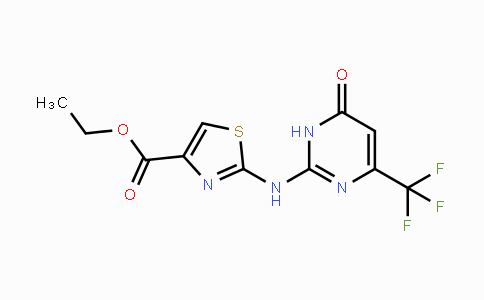 CAS No. 861211-33-8, Ethyl 2-{[6-oxo-4-(trifluoromethyl)-1,6-dihydro-2-pyrimidinyl]amino}-1,3-thiazole-4-carboxylate
