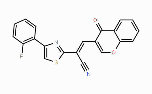 CAS No. 861211-44-1, 2-[4-(2-Fluorophenyl)-1,3-thiazol-2-yl]-3-(4-oxo-4H-chromen-3-yl)acrylonitrile
