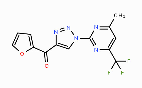 CAS No. 861211-58-7, 2-Furyl{1-[4-methyl-6-(trifluoromethyl)-2-pyrimidinyl]-1H-1,2,3-triazol-4-yl}methanone