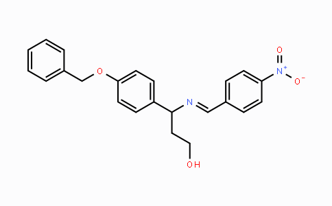 CAS No. 861211-66-7, 3-[4-(Benzyloxy)phenyl]-3-{[(4-nitrophenyl)methylene]amino}-1-propanol