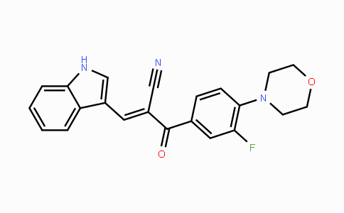 CAS No. 882747-29-7, (E)-2-(3-Fluoro-4-morpholinobenzoyl)-3-(1H-indol-3-yl)-2-propenenitrile