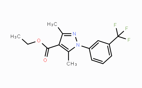 CAS No. 956950-76-8, Ethyl 3,5-dimethyl-1-[3-(trifluoromethyl)phenyl]-1H-pyrazole-4-carboxylate