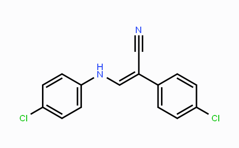 CAS No. 338402-93-0, 3-(4-Chloroanilino)-2-(4-chlorophenyl)acrylonitrile