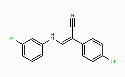 CAS No. 338403-08-0, 3-(3-Chloroanilino)-2-(4-chlorophenyl)acrylonitrile