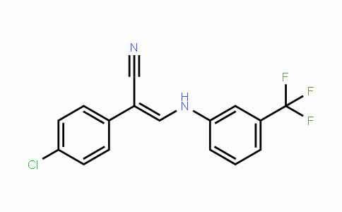 CAS No. 338403-10-4, 2-(4-Chlorophenyl)-3-[3-(trifluoromethyl)anilino]acrylonitrile