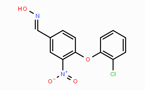 CAS No. 338403-52-4, 4-(2-Chlorophenoxy)-3-nitrobenzenecarbaldehyde oxime