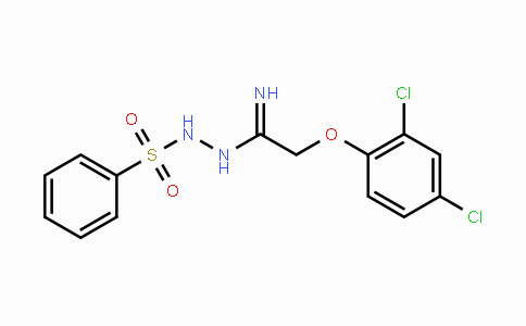 CAS No. 338405-07-5, N'-[2-(2,4-Dichlorophenoxy)ethanimidoyl]benzenesulfonohydrazide