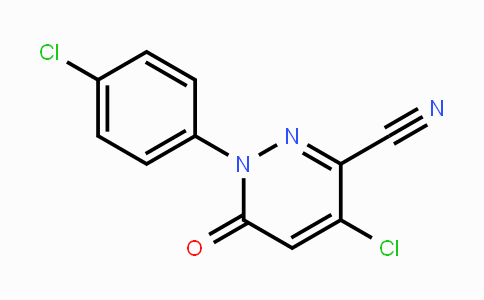 CAS No. 338405-10-0, 4-Chloro-1-(4-chlorophenyl)-6-oxo-1,6-dihydro-3-pyridazinecarbonitrile