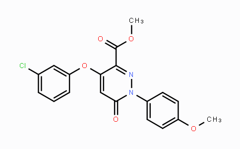 CAS No. 338405-43-9, Methyl 4-(3-chlorophenoxy)-1-(4-methoxyphenyl)-6-oxo-1,6-dihydro-3-pyridazinecarboxylate