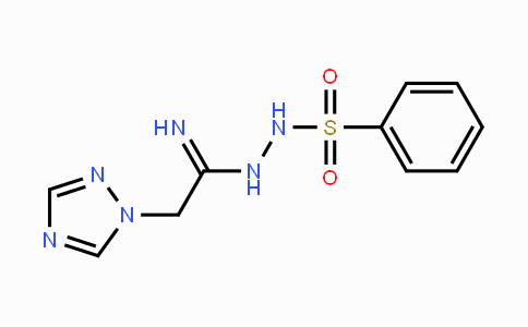 CAS No. 338405-49-5, N'-[2-(1H-1,2,4-Triazol-1-yl)ethanimidoyl]benzenesulfonohydrazide