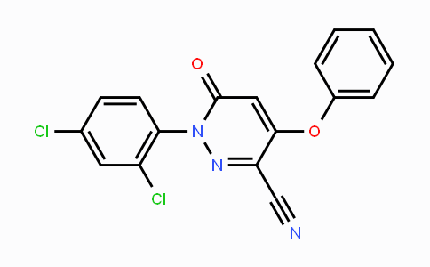 CAS No. 338405-51-9, 1-(2,4-Dichlorophenyl)-6-oxo-4-phenoxy-1,6-dihydro-3-pyridazinecarbonitrile