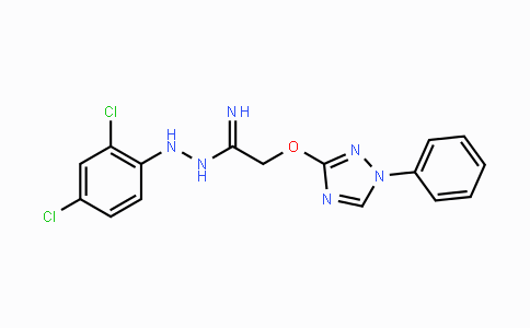 CAS No. 338405-53-1, N'-(2,4-Dichlorophenyl)-2-[(1-phenyl-1H-1,2,4-triazol-3-yl)oxy]ethanimidohydrazide