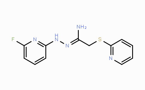 CAS No. 338405-63-3, N'-(6-Fluoro-2-pyridinyl)-2-(2-pyridinylsulfanyl)ethanehydrazonamide