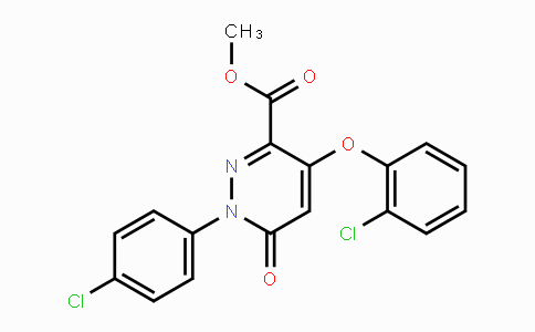 CAS No. 338405-72-4, Methyl 4-(2-chlorophenoxy)-1-(4-chlorophenyl)-6-oxo-1,6-dihydro-3-pyridazinecarboxylate