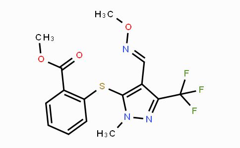 CAS No. 321553-57-5, Methyl 2-{[4-[(methoxyimino)methyl]-1-methyl-3-(trifluoromethyl)-1H-pyrazol-5-yl]sulfanyl}benzenecarboxylate