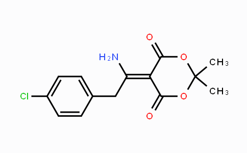 CAS No. 338406-51-2, 5-[1-Amino-2-(4-chlorophenyl)ethylidene]-2,2-dimethyl-1,3-dioxane-4,6-dione