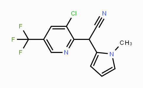CAS No. 338407-38-8, 2-[3-Chloro-5-(trifluoromethyl)-2-pyridinyl]-2-(1-methyl-1H-pyrrol-2-yl)acetonitrile