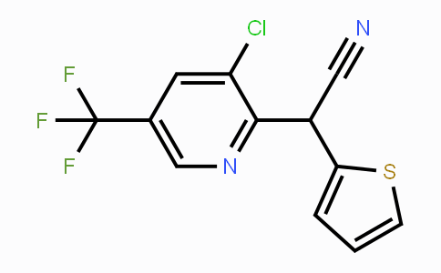 CAS No. 338407-61-7, 2-[3-Chloro-5-(trifluoromethyl)-2-pyridinyl]-2-(2-thienyl)acetonitrile