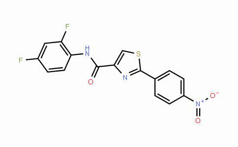CAS No. 400080-65-1, N-(2,4-Difluorophenyl)-2-(4-nitrophenyl)-1,3-thiazole-4-carboxamide