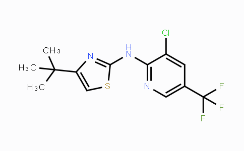 CAS No. 338409-42-0, N-[4-(tert-Butyl)-1,3-thiazol-2-yl]-3-chloro-5-(trifluoromethyl)-2-pyridinamine