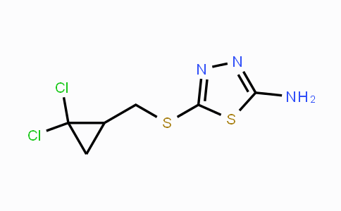 CAS No. 338407-70-8, 5-{[(2,2-Dichlorocyclopropyl)methyl]sulfanyl}-1,3,4-thiadiazol-2-ylamine