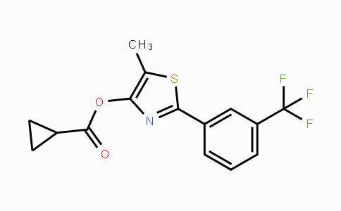 CAS No. 338409-45-3, 5-Methyl-2-[3-(trifluoromethyl)phenyl]-1,3-thiazol-4-yl cyclopropanecarboxylate