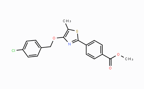 CAS No. 338409-58-8, Methyl 4-{4-[(4-chlorobenzyl)oxy]-5-methyl-1,3-thiazol-2-yl}benzenecarboxylate