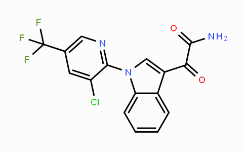 DY117750 | 338409-90-8 | 2-{1-[3-Chloro-5-(trifluoromethyl)-2-pyridinyl]-1H-indol-3-yl}-2-oxoacetamide