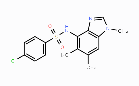 CAS No. 338410-91-6, 4-Chloro-N-(1,5,6-trimethyl-1H-1,3-benzimidazol-4-yl)benzenesulfonamide