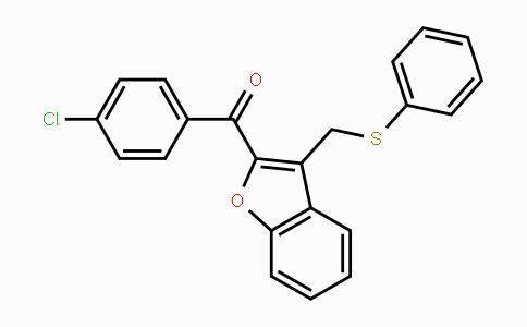 CAS No. 338411-42-0, (4-Chlorophenyl){3-[(phenylsulfanyl)methyl]-1-benzofuran-2-yl}methanone