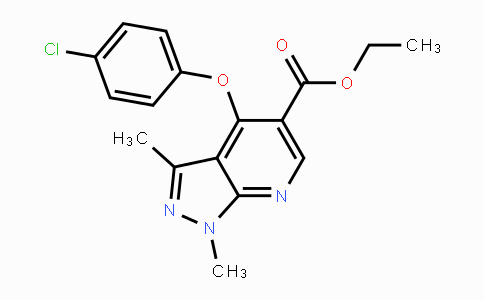 CAS No. 439097-52-6, Ethyl 4-(4-chlorophenoxy)-1,3-dimethyl-1H-pyrazolo[3,4-b]pyridine-5-carboxylate