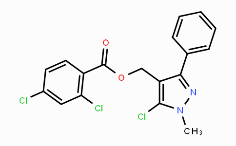 CAS No. 318234-21-8, (5-Chloro-1-methyl-3-phenyl-1H-pyrazol-4-yl)methyl 2,4-dichlorobenzenecarboxylate