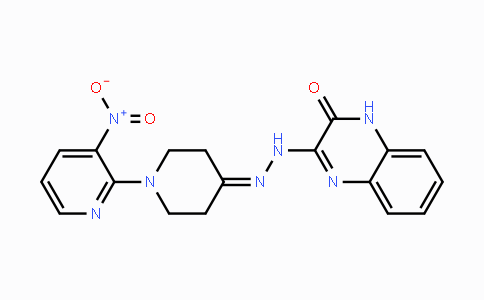 CAS No. 338412-87-6, 3-{2-[1-(3-Nitro-2-pyridinyl)-4-piperidinylidene]hydrazino}-2(1H)-quinoxalinone