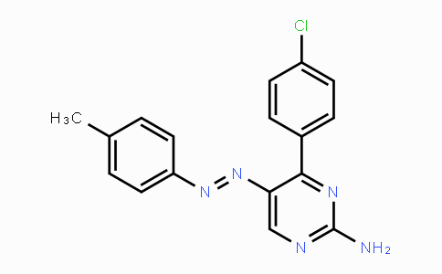 CAS No. 338414-20-3, 4-(4-Chlorophenyl)-5-[2-(4-methylphenyl)diazenyl]-2-pyrimidinamine