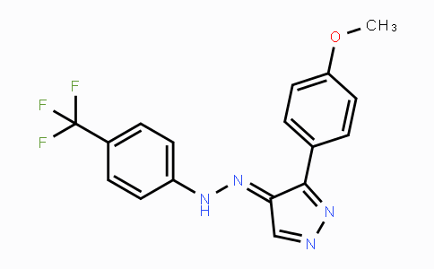 CAS No. 338414-26-9, 3-(4-Methoxyphenyl)-4H-pyrazol-4-one N-[4-(trifluoromethyl)phenyl]hydrazone