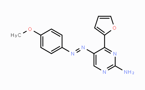CAS No. 338414-27-0, 4-(2-Furyl)-5-[2-(4-methoxyphenyl)diazenyl]-2-pyrimidinamine