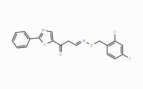 CAS No. 338414-43-0, 3-Oxo-3-(2-phenyl-1,3-thiazol-5-yl)propanal O-(2-chloro-4-fluorobenzyl)oxime
