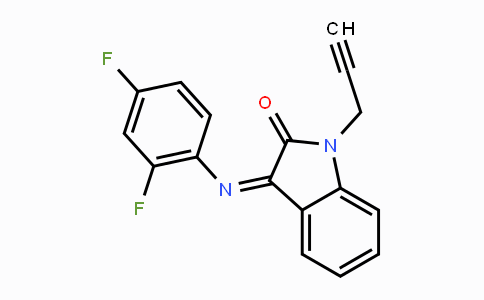 CAS No. 478031-70-8, 3-[(2,4-Difluorophenyl)imino]-1-(2-propynyl)-1,3-dihydro-2H-indol-2-one