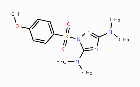 CAS No. 478032-04-1, N-{3-(Dimethylamino)-1-[(4-methoxyphenyl)sulfonyl]-1H-1,2,4-triazol-5-yl}-N,N-dimethylamine