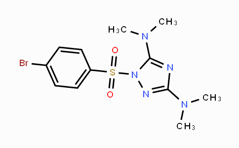 CAS No. 478032-11-0, N-[1-[(4-Bromophenyl)sulfonyl]-3-(dimethylamino)-1H-1,2,4-triazol-5-yl]-N,N-dimethylamine