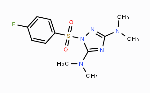 CAS No. 478032-15-4, N-{3-(Dimethylamino)-1-[(4-fluorophenyl)sulfonyl]-1H-1,2,4-triazol-5-yl}-N,N-dimethylamine