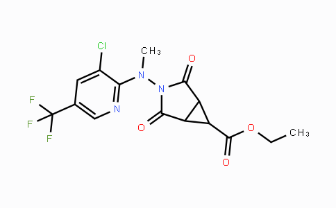 CAS No. 318237-93-3, Ethyl 3-[[3-chloro-5-(trifluoromethyl)-2-pyridinyl](methyl)amino]-2,4-dioxo-3-azabicyclo[3.1.0]hexane-6-carboxylate