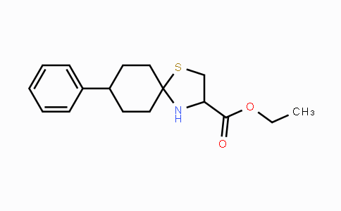 CAS No. 158745-64-3, Ethyl 8-phenyl-1-thia-4-azaspiro[4.5]decane-3-carboxylate