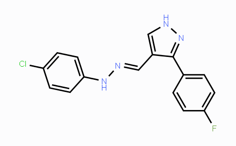 CAS No. 477711-38-9, 3-(4-Fluorophenyl)-1H-pyrazole-4-carbaldehyde N-(4-chlorophenyl)hydrazone