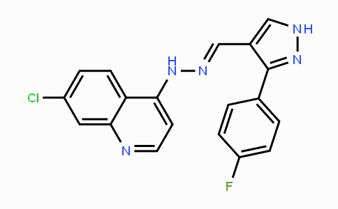 CAS No. 477711-39-0, 3-(4-Fluorophenyl)-1H-pyrazole-4-carbaldehyde N-(7-chloro-4-quinolinyl)hydrazone