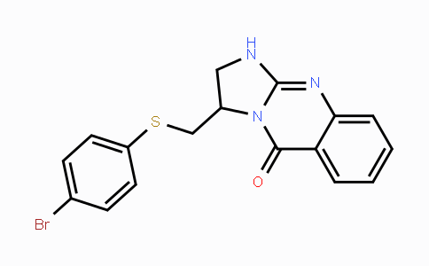 CAS No. 478032-67-6, 3-{[(4-Bromophenyl)sulfanyl]methyl}-2,3-dihydroimidazo[2,1-b]quinazolin-5(1H)-one
