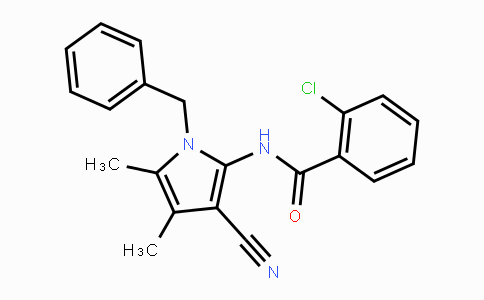 CAS No. 478032-94-9, N-(1-Benzyl-3-cyano-4,5-dimethyl-1H-pyrrol-2-yl)-2-chlorobenzenecarboxamide