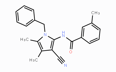 CAS No. 478032-97-2, N-(1-Benzyl-3-cyano-4,5-dimethyl-1H-pyrrol-2-yl)-3-methylbenzenecarboxamide