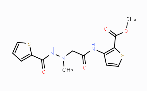 CAS No. 861212-57-9, Methyl 3-({2-[1-methyl-2-(2-thienylcarbonyl)hydrazino]acetyl}amino)-2-thiophenecarboxylate