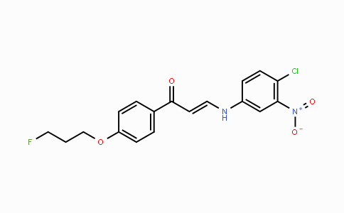 CAS No. 478033-86-2, (E)-3-(4-Chloro-3-nitroanilino)-1-[4-(3-fluoropropoxy)phenyl]-2-propen-1-one